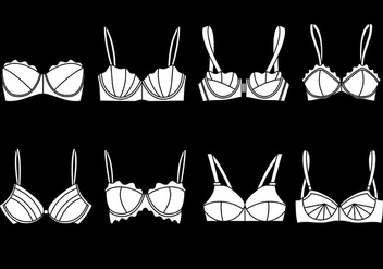 Bustier Vector Icons - Free vector #445425