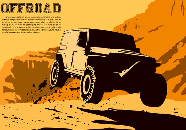 Jumping Offroad Free Vector - Kostenloses vector #446365