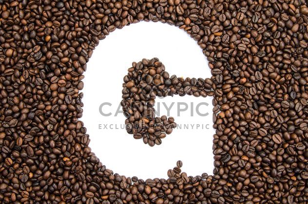 Alphabet of coffee beans - бесплатный image #451895