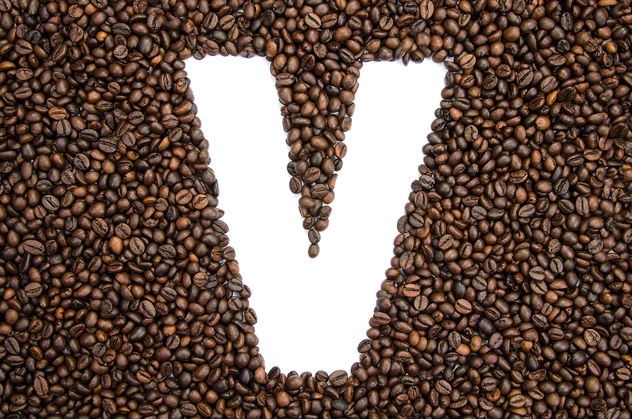 Alphabet of coffee beans - бесплатный image #451925