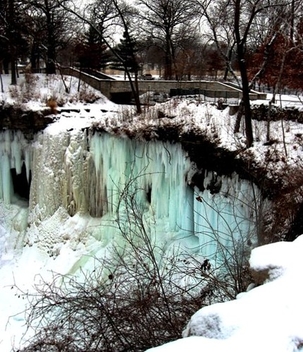 Frozen Falls of Minnehaha, Minneapolis, Minnesota - image gratuit #467865 