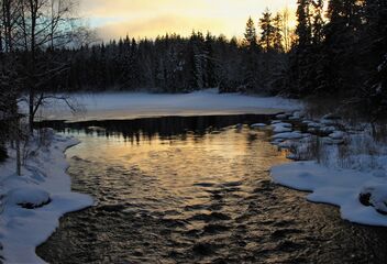 Winter river view - Free image #486375