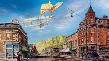 Photographed Painting of Durango, Colorado circa 1900 - image #488865 gratis