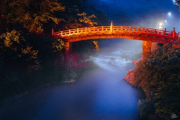 Shinkyo bridge at night - Free image #500335