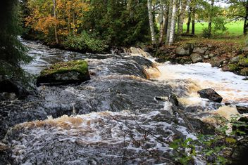 Autumn flooding river - image #501195 gratis