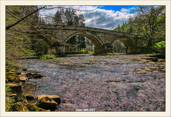 River Allen, Cupola Bridge, Allendale Town, Northumberland, England UK - бесплатный image #504305