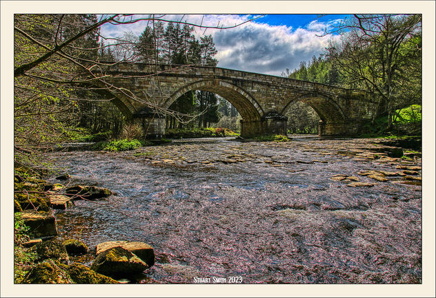 River Allen, Cupola Bridge, Allendale Town, Northumberland, England UK - Kostenloses image #504305